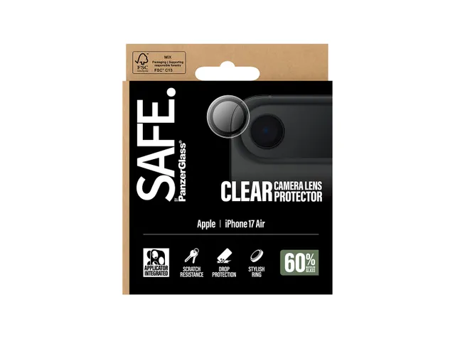 PanzerGlass SAFE. by Camera Lens Protector Transparent iPhone Air,