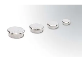 Extra Sterke Chroom Magneten zilver 25mm 10 stuks - 1