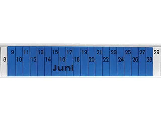 insteekbord,HxB 27x76mm,kunststof,blauw-transparant - 1