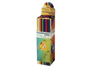 Transparant papier Folia 70x100cm 42gr assorti kleuren - 1