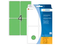 HERMA 2495 Universele etiketten 52x82mm Groen 128 stuks