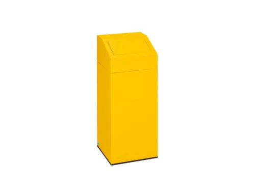 Afvalverzamelaar 76 Liter 890x380x380mm Recyclebaar Materiaal Geel
