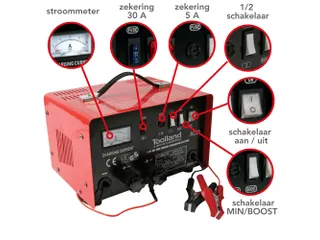 Lader Voor 12/24 V Lood-Zuurbatterijen - Met Boostfunctie - 20 A - 8