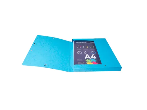 Klasseerdoos glansk. rug 25mm A4 turk.