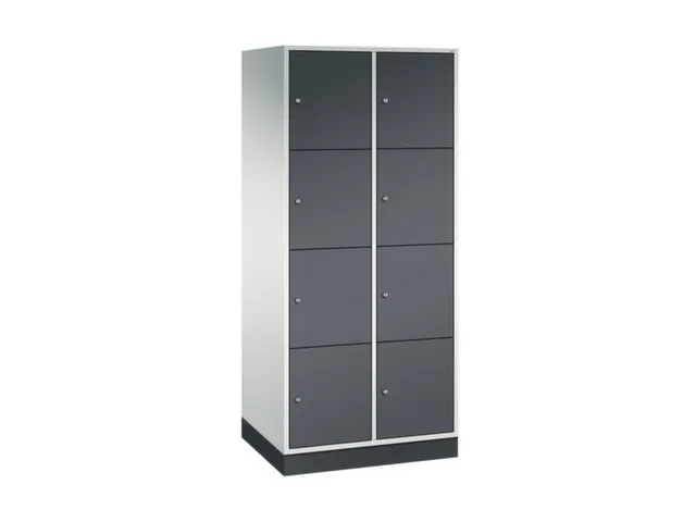 armoire multicases grand volume,RAL7035/RAL7021,HxlxP 1950x820x600mm