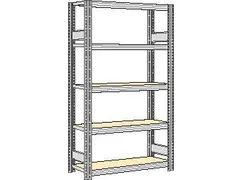 magazijnstelling,grondveld,HxBxD 2000x1341x326mm,vakl. 250kg