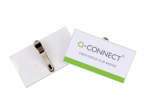 Badge Met Krokodillenklem Incl Blanco Insteekkaart 75x40mm 25 Stuks