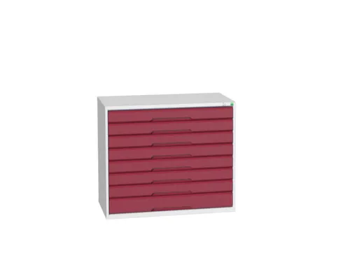 ladekast HxBxD 900x1050x550mm 8laden romp RAL7035 front RAL3004