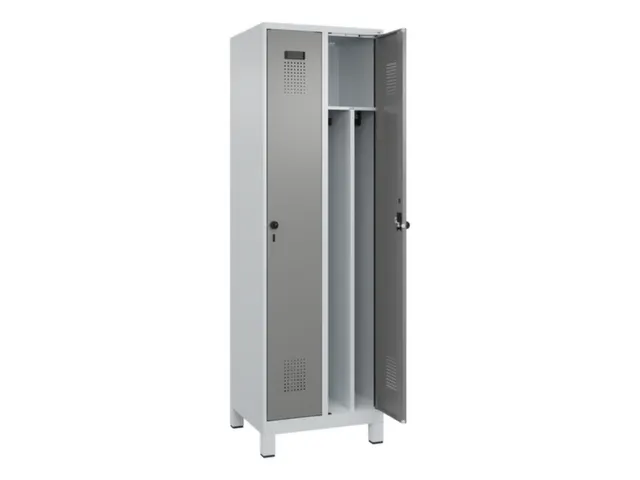 locker voor scheiding van kleding,HxBxD 1950x600x500mm,2vak