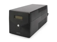 Digitus Line-Interactive UPS 1000 VA/600W 12V/7Ah x2 batterij LCD