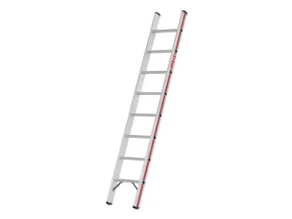ladder,eenzijdig,8,verstevigde treden,balk L 2,22m,aluminium - 1