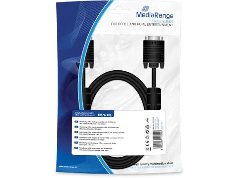 SVGA Verlengkabel, met ferrietkernen, 1.8m