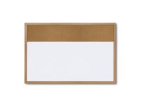 OUTLET Combibord Whiteboard Hout Prikbord 45x60cm