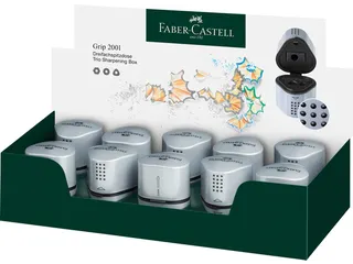 Puntenslijper Faber-Castell 2001 trio grip zilver - 3