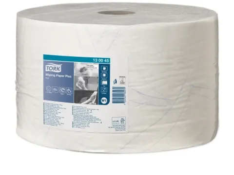 Tork Poetspapier Rol 130045 420 W1 2-Laags Wit