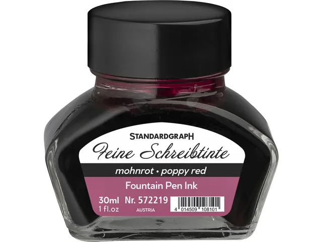 Encre calligraphique Standardgraph 30ml rouge pavot