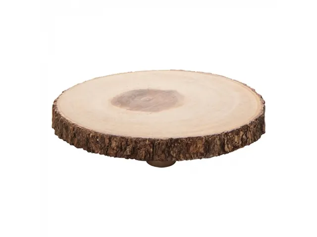 Emga Serveerplank Boomstronk Mini Rond Hout 20/25cm