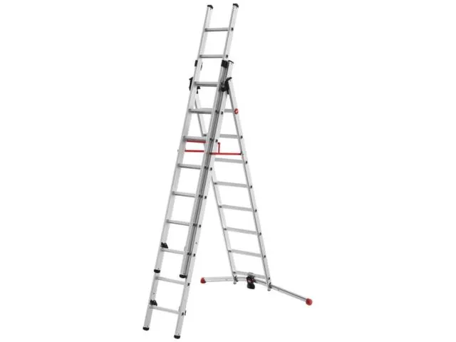 multifunctionele telescoopladder,2x9/1x8,sporten,balk L 5,62m
