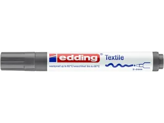 Textielmarker edding 4500 rond 2-3mm grijs - 1