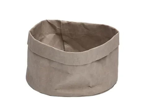 Broodmand Papier Grijs 18x18x15cm 12 Stuks
