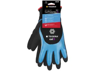 Tegera 8832R koudebestendige handschoenen, aqua blauw/zwart, maat 11, - 1