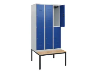 Dubbeldekse dekenkist,HxBxD 1950x900x815mm,3x2vak.,vak B 300mm - 2