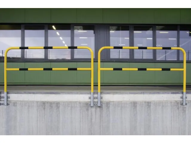 beschermbeugel,v. buiten,HxB 1300x2000mm,uitneembaar,staal,geel/zwart