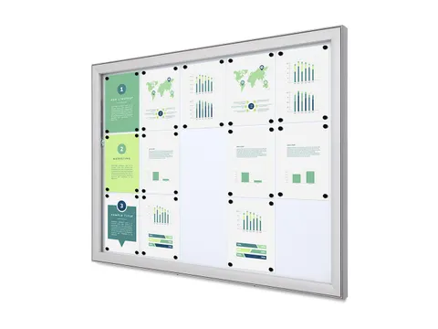 Outdoor Vergrendelbaar Notitiebord Deep Basic SCLE 15 x A4