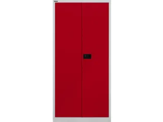 kantoorkast openslaande deuren 1950x914x500mm Stalen Grijs Rood - 1