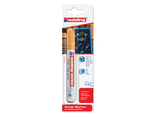 Krijtstift edding 4095 rond blauw 2-3mm blister