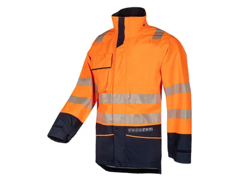 Parka Sioen 7330 Torvik orange fluo/bleu marine Taille XL