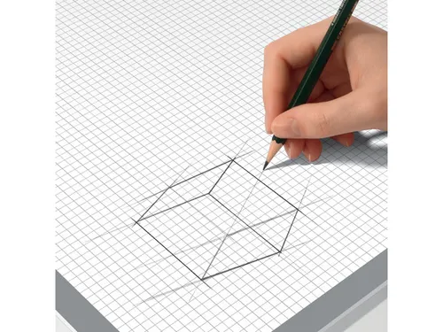 Bureauonderlegger Sigel wit geruit 59,5x41cm, 80 grams papier, 30 vel,