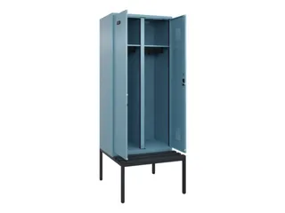 locker met bank,voor scheiding van kleding,HxBxD 2120x800x815mm,2vak - 1