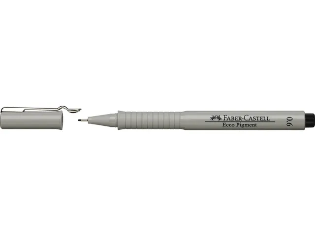 Tekenpen Faber Castell Ecco Pigment 0.6Mm Zwart