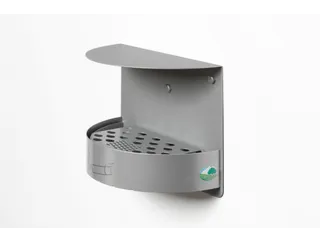 Wandasbak 1.5 Liter Hxbxd 230x300x150mm Zilverkleurig Slot Staal - 1