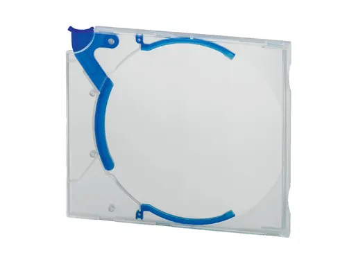 Cd opbergbox Quickflip standaard blauw 5stuks