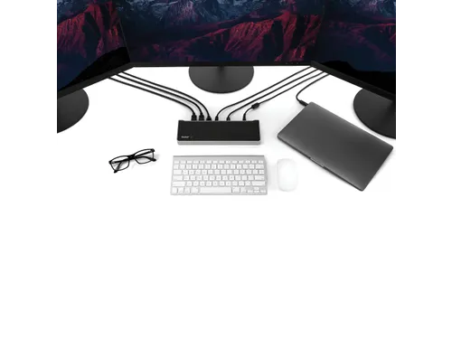 USB-C Triple 4K Dock met 5x USB Hub & 100W Power Delivery