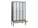 locker voor scheiding van kleding,HxBxD 2120x1200x815mm,4vak