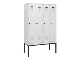 schoollocker,HxBxD 1950x1200x500mm,4vak,vak B 300mm,draaigrendel - 2