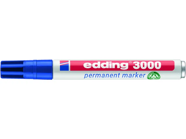 Viltstift edding 3000 rond blauw 1.5-3mm