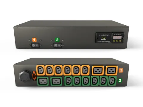 Vertiv MG01D2R1-16PB43-3PS6C2H10-S, Gemeten, 2U, Horizontaal, Zwart, L