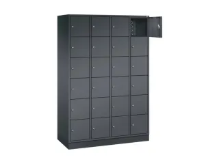 lockerkast,HxBxD 1950x1220x500mm,4x6vakken,cil.-slot,sokkel - 1