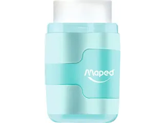 Puntenslijper Maped Connect 2-gaats met gum display à 20 stuks pastel - 12