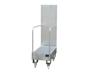 verrijdbare opvangbak,v. 2x60l vat,opvangvol. 60l,HxBxD 1685x500x875mm - 1