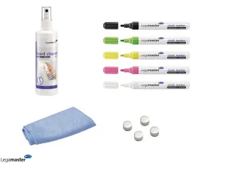 Glasbord Legamaster starterkit 11-delig - 2