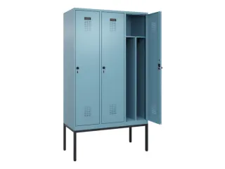 locker voor scheiding van kleding,HxBxD 2120x1200x500mm,3vak - 1