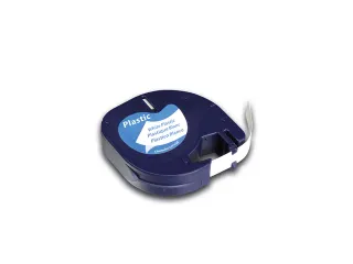 tapecassette Kangaro Dymo S0721610/91201 zwart op wit 12mmx4m - 1
