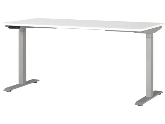 Elektrisch ihv bureau,HxBxD 720-1200x1600x800mm,blad wit