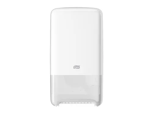 Tork 557500 T6 Toiletpapier Dispenser Twin Mid-size Elevation Wit