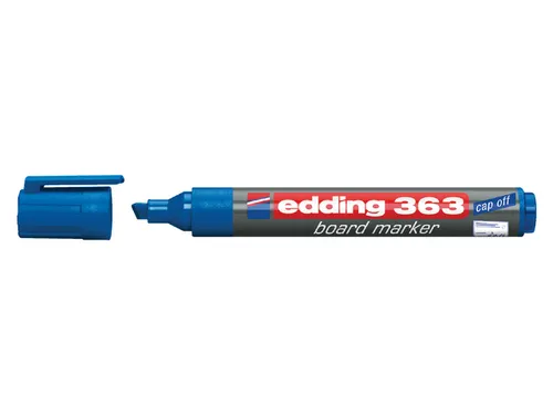 Viltstift edding 363 whiteboard beitel blauw 1-5mm